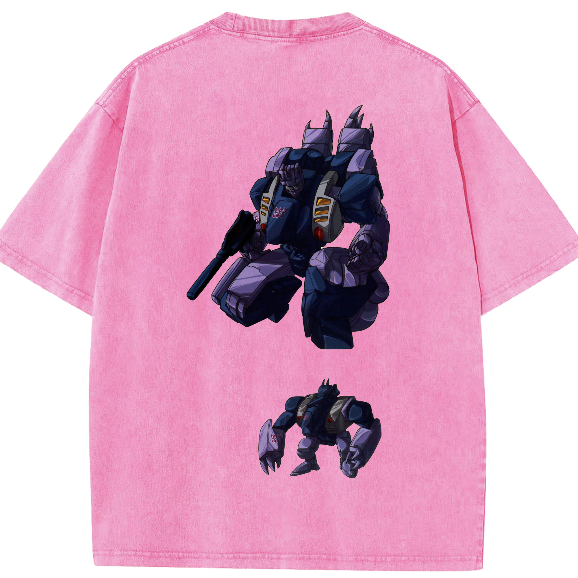 （画像用）  綿100% ヴィンテージ風 半袖Tシャツ（背面プリント）